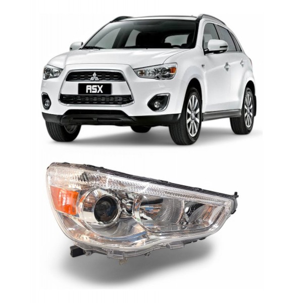 Farol Mitsubishi Asx 2012 2013 2014 2015 2016 A 2021 Cromado