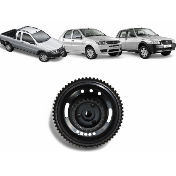 Polia Virabrequim Fiat Uno Palio Strada 1.0 8v  2005 A 2010