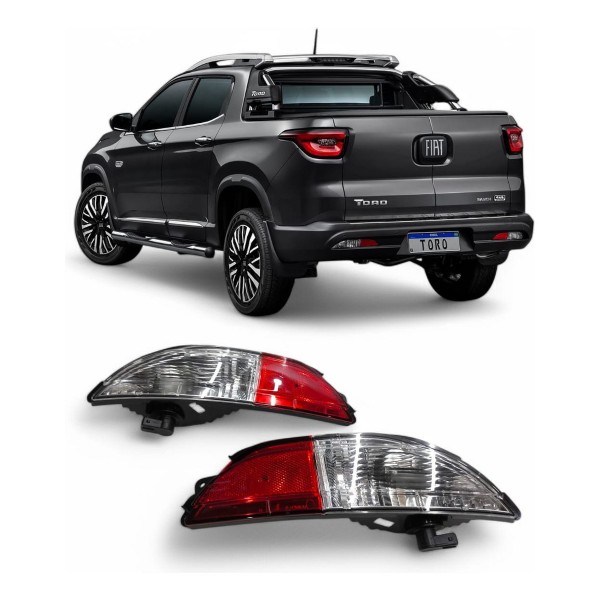 Par Lanterna Ré Parachoque Traseiro Fiat Toro 2016 A 2025