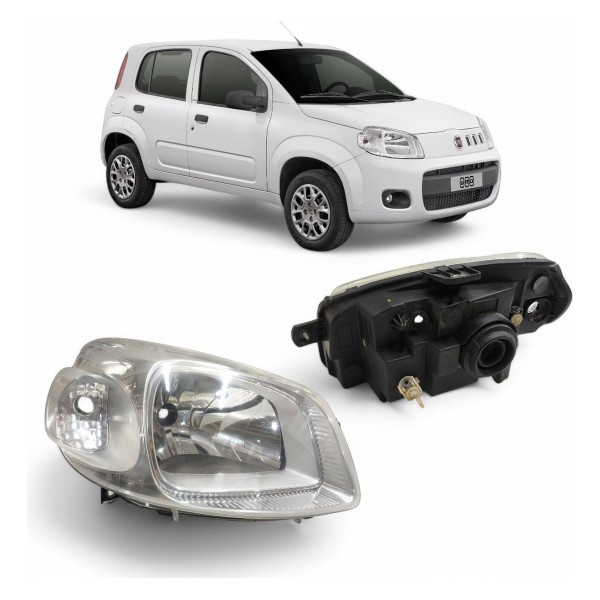 Farol Esquerdo Fiat Uno Fiorino Vivace 2010 2011a 2016