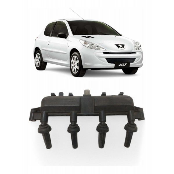 Bobina Ignição Peugeot 207 1.4 Flex 2004 2005 2006 2007 2008
