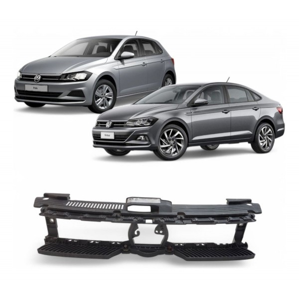 Grade Dianteira Radiador Vw Polo Virtus 2019 2020 A 2024