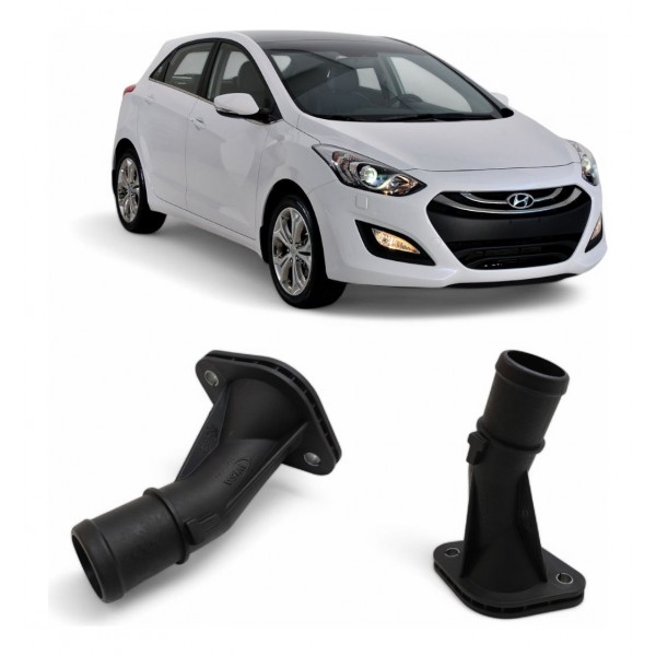 Flange Carcaça Válvula Termostática Hyundai I30 2013 A 2016