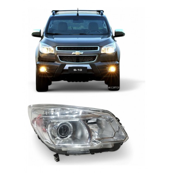 Farol Direito Chevrolet S10 2012 2013 2014 Detalhe