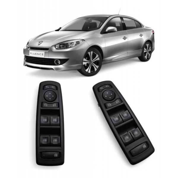 Comando Vidro Elétrico Esquerdo Renault Fluence 2008 A 2016
