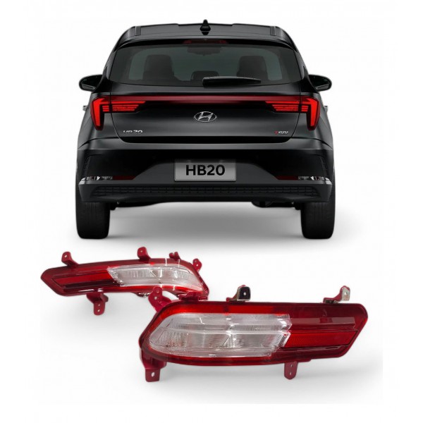 Refletor Lanterna Parachoque Traseiro Hyundai Hb20 2023 2024