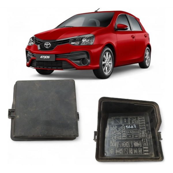 Tampa Caixa Fusível Toyota Etios 2016 2017 2018 2019 2020