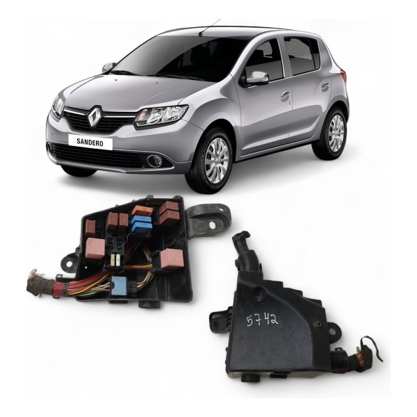 Caixa Fusível Renault Sandero 1.6 8v 2008 2009 2010 A 2012