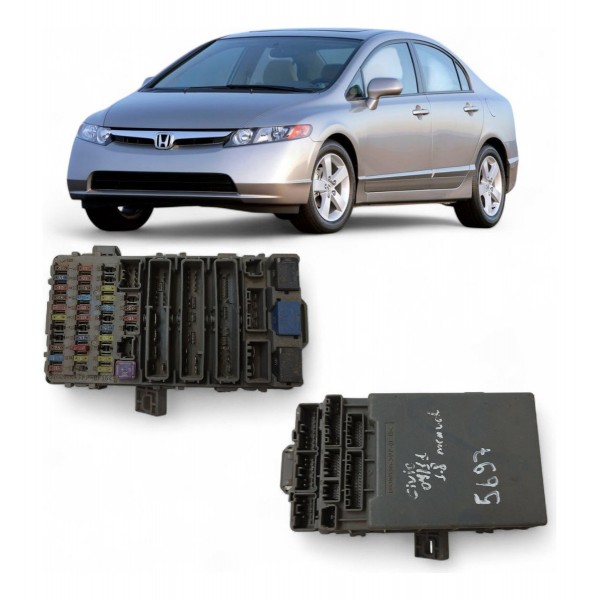 Caixa Fusível Honda New Civic 1.8 Manual 2008 2009 2010 2011