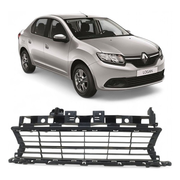 Grade Inferior Parachoque Renault Logan 2014 2015 A 2018