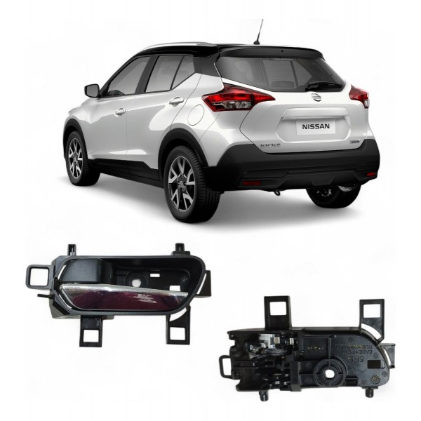 Maçaneta Interna Traseira Esquerda Nissan Kicks 2017 A 2021