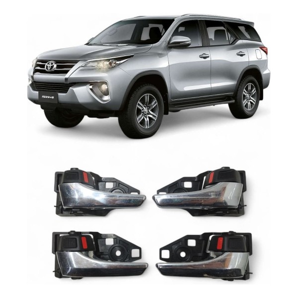 Kit Maçaneta Interna Toyota Hilux Sw4 2016 2017 2018 A 2020