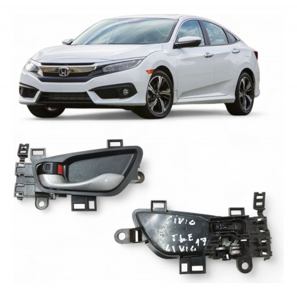 Maçaneta Interna Traseira Esquerda Honda Civic 2017 A 2021