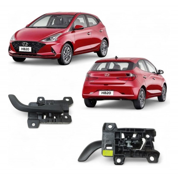 Maçaneta Interna Hyundai Hb20 2020 2021 2022 Original