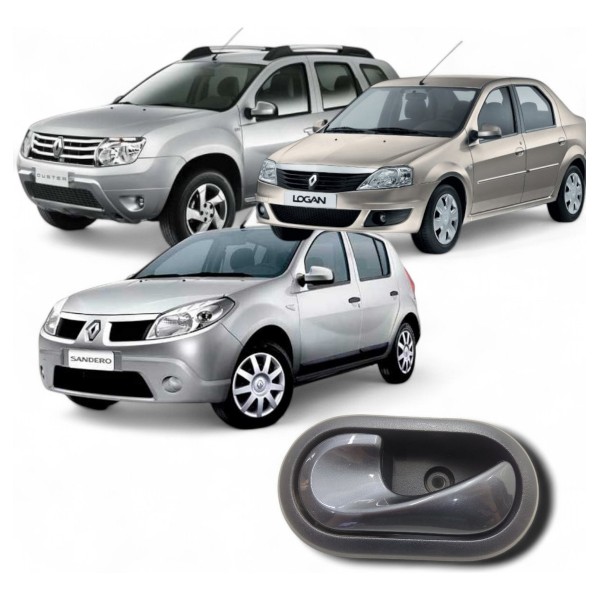 Maçaneta Interna Esquerda Duster Sandero Logan 2008 A 2013