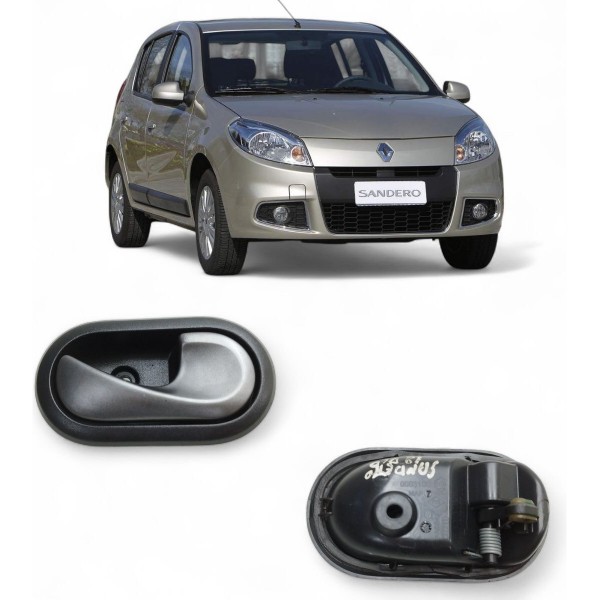 Maçaneta Interna Direita Renault Sandero 2007 2008 A 2014